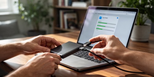 Como fazer backup para um HD externo?