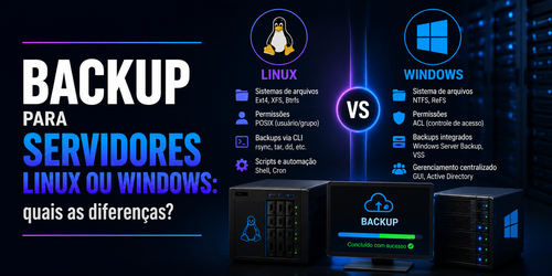 Backup para servidores Linux ou Windows: quais as diferenças?