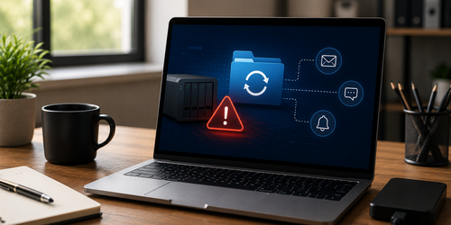 Como criar alertas para falhas de backup?