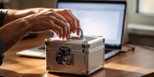 Como proteger backups com senha?