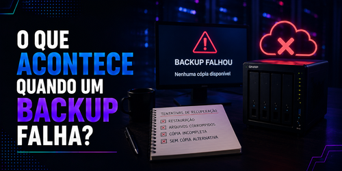 O que acontece quando um backup falha?