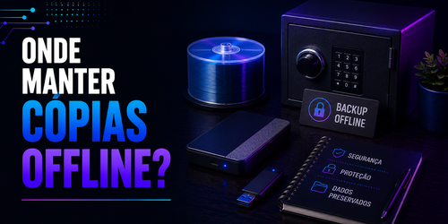 Onde manter cópias offline?