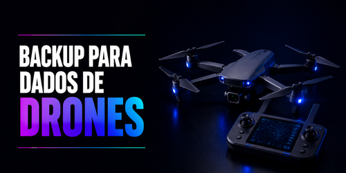 Proteção de dados de drones com armazenamento seguro