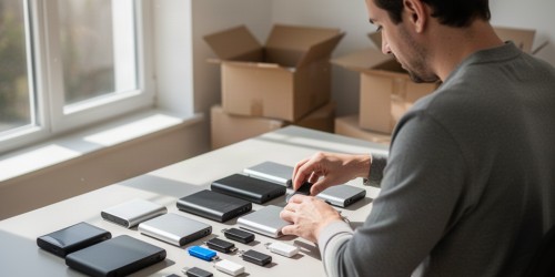 Como proteger arquivos durante uma mudança de equipamento?