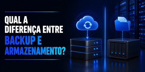Qual a diferença entre backup e armazenamento?